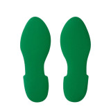 5S管理地貼 耐磨倉庫警示定位標識標誌貼 腳印1對裝 長28cm寬10cm綠色 15816 - 綠色280×100mm
