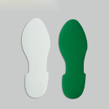 5S管理地貼 耐磨倉庫警示定位標識標誌貼 腳印1對裝 長28cm寬10cm綠色 15816 - 綠色280×100mm