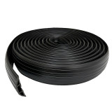 輕型線保護帶 電線保護膠條 網路保護帶 辦公室線纜保護條14466 - 黑色9000×76×16mm