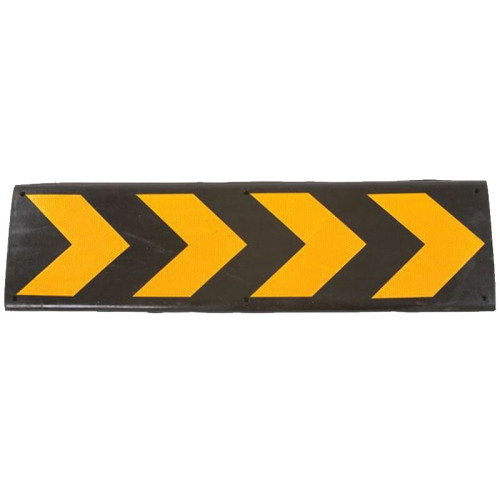 輕型牆面保護器 橡膠牆面防撞墊 反光防撞塊 牆面防撞板 14468 - 黃色含安裝配件800×220×35mm