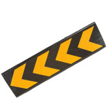 輕型牆面保護器 橡膠牆面防撞墊 反光防撞塊 牆面防撞板 14468 - 黃色含安裝配件800×220×35mm