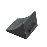 重型車輪止退器（2個裝）橡膠輪擋 車輪阻擋器 防溜車擋塊 14469 - 黑色320×300×260mm