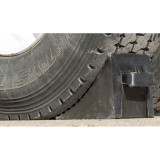 重型車輪止退器（2個裝）橡膠輪擋 車輪阻擋器 防溜車擋塊 14469 - 黑色320×300×260mm