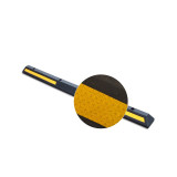 整體式反光車輪定位器 橡膠輪檔 停車定位器 停車位擋車器 停車阻擋器 14471 - 黃黑含安裝配件2000×150×100mm