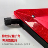 汽車三角警示牌 高反光緊急國標警告牌 車用折疊式安全救援標誌 14510 - 紅色L420mm