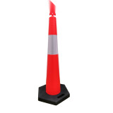 反光警告隔離錐 可移動式隔離錐 反光警示錐 道路誘導錐 14478 - 混色400×400×1150mm