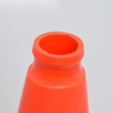 PVC反光路錐（1個裝）紅白反光雪糕筒交通安全反光路錐 安全警示橡膠路錐71×36×36cm 14485 - 紅710×360×360mm