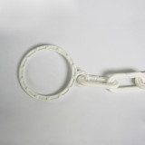 塑膠隔離鏈條（2公尺）路錐連接鏈條 附套環警示鏈條 塑膠鏈 14488 - 紅白Φ30mmxL2m