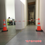 塑膠隔離鏈條（2公尺）路錐連接鏈條 附套環警示鏈條 塑膠鏈 14488 - 紅白Φ30mmxL2m