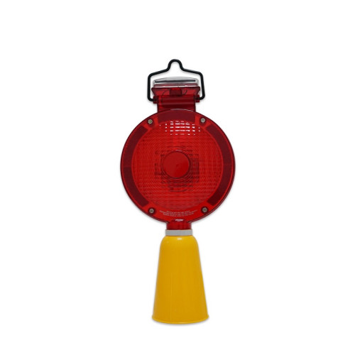路錐警示燈 LED路錐燈 施工警示燈 LED施工燈 交通路障燈 14489 - 紅175×175×380mm