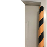 經濟型防撞條（直角）黃黑警示防撞條 防撞護角 泡棉防撞護角 14490 - 黃黑條紋48*48*90cm
