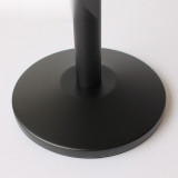 黑色慢伸縮型伸縮帶隔離柱（黑色）一米線欄桿 隔離帶警示柱 14495 - 黑色L2mxH910mm