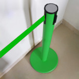 慢伸縮型伸縮帶隔離柱（綠色）一米線警示柱 伸縮隔離帶警示柱 14499 - 綠色Φ63mm H910mm W320mm