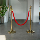 禮賓圍籬隔離柱專用掛繩 禮賓柱掛繩 欄桿絨繩 一米線掛繩 14508 - 紅色Φ32×1.5m