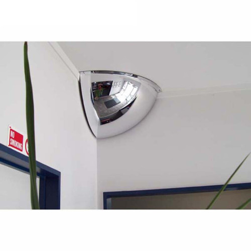 1/4球面鏡（φ50cm）1/8球鏡 轉角安全凸鏡 角落反光鏡 14304 - 黑色Φ500mm