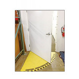 開門半徑警示地貼 邊長90cm 開門範圍地面警示標識 90×90cm 14327 - 黃色90x90cm