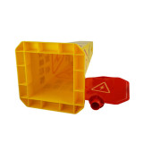 四面告示牌（危險請勿靠近）四面安全告示牌 安全立牌 14020 - 黃色280x280mm