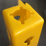 四面告示牌（清掃中）清掃中告示牌 物業專用告示牌 四方錐 14015 - 黃色280x280mm