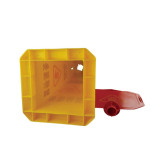 四面告示牌（暫停服務）安全告示錐 安全警示錐 四方錐 14017 - 黃色280x280mm