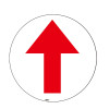 緊急疏散箭頭方向地面標識貼（箭頭）Φ40cm 耐磨地貼標識 15778 - 黃色Φ400mm