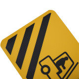 地貼警示標識（注意堆高機）地面識別貼 耐磨地貼標識 15756 - 黃色600×200mm