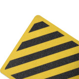 地貼警示標誌（黃黑條紋圖案）20mm×60cm 安全警示地貼 15767 - 黃色600×200mm