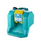 手提洗眼器 壁掛式驗廠洗眼器工廠實驗室緊急沖淋 可移動手提 16加侖60L 14741 - 綠色60L