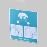 手提洗眼器 壁掛式驗廠洗眼器工廠實驗室緊急沖淋 可移動手提 16加侖60L 14741 - 綠色60L