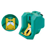 手提洗眼器 壁掛式驗廠洗眼器工廠實驗室緊急沖淋 可移動手提 16加侖60L 14741 - 綠色60L