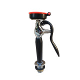檯面式實驗室單頭水槽洗眼器（單頭）14742 - 黑紅L1.5mH260mm