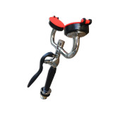 檯面式洗眼器（雙頭）實驗室緊急洗眼器 緊急沖洗式洗眼器 14743 - 黑紅L1.5mH280mm