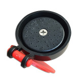 檯面式洗眼器（雙頭）實驗室緊急洗眼器 緊急沖洗式洗眼器 14743 - 黑紅L1.5mH280mm