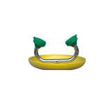 牆面式洗眼器（黃）雙眼噴淋洗眼器 緊急洗眼器 驗廠洗眼器 14744 - 黃色Φ250mm