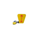 牆面式洗眼器（黃）雙眼噴淋洗眼器 緊急洗眼器 驗廠洗眼器 14744 - 黃色Φ250mm