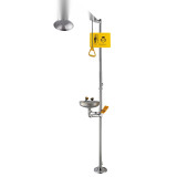 複合式沖淋洗眼器 304不鏽鋼複合式噴淋洗眼器 立式洗眼器 14749 - 紅色Φ640mmH2300mm