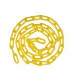 塑膠鏈條 30公尺 塑膠隔離鏈條 塑膠警示鏈條 PVC鏈條14112 - 黃色30m/卷