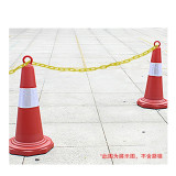 塑膠鏈條 30公尺 塑膠隔離鏈條 塑膠警示鏈條 PVC鏈條14112 - 黃色30m/卷