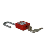 工程塑膠安全掛鎖（紅）LOTO安全掛鎖 上鎖掛牌鎖頭 14657 - 紅色Φ6mmH38mm