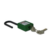 絕緣安全掛鎖（綠）聚酯安全掛鎖 尼龍安全掛鎖 上鎖掛牌 14674 - 綠色Φ6mmH38mm