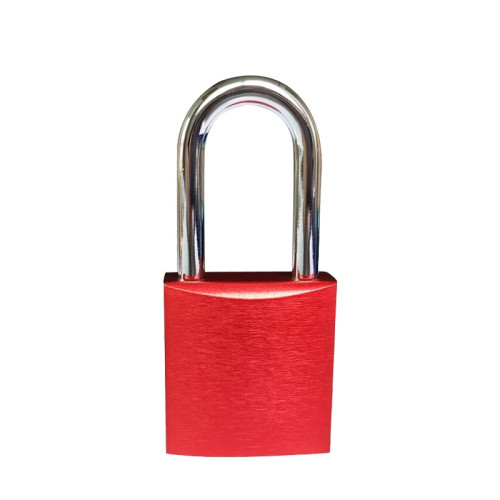 鋁合金安全掛鎖（紅色）加標鎖定 安全鎖具 鋁合金鎖頭 14692 - 紅色Φ6mmH38mm