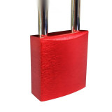 鋁合金安全掛鎖（紅色）加標鎖定 安全鎖具 鋁合金鎖頭 14692 - 紅色Φ6mmH38mm