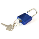 鋁合金安全掛鎖（藍）PADLOCK 上鎖掛牌 LOTO 14694 - 藍色Φ6mmH38mm