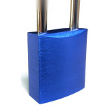 鋁合金安全掛鎖（藍）PADLOCK 上鎖掛牌 LOTO 14694 - 藍色Φ6mmH38mm