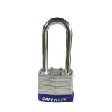 長樑鋼製千層安全掛鎖（藍）安全鋼掛鎖 安全掛鎖 上鎖掛牌 14714 - 藍色Φ6mmH37mm