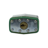 長樑鋼製千層安全掛鎖（綠色）長桿鋼掛鎖 長桿安全鋼製掛鎖 14715 - 綠色Φ6mmH37mm