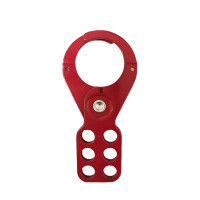 經濟型鋼製安全鎖鉤(大號)安全扣環 六孔安全鎖具 14721 - 紅色40x128mmΦ38mm 經濟型鋼製安全鎖鉤(大號)安全扣環 六孔安全鎖具 14721 - 紅色40x128mmΦ38mm