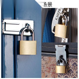 黃銅掛鎖 實心銅掛鎖 抽屜鎖 置物鎖 門鎖 倉庫鎖 電櫃電箱鎖 40mm 14754 - 原色40x33x54.8mm