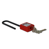 長梁絕緣安全掛鎖（紅）上鎖掛牌掛鎖 絕緣掛鎖 上鎖掛牌 14678 - 紅色13*4.6*2.3cm