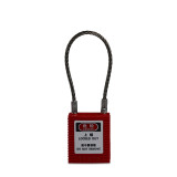 鋼纜線安全掛鎖（紅色）小鎖孔專用線掛鎖 纜線掛鎖 14685 - 紅色15*3.2*1cm