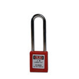 長桿工程塑膠安全掛鎖（紅）長梁彩色安全掛鎖 上鎖掛牌 14664 - 紅色6*7.6*1cm